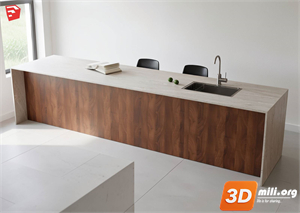 Kitchen island Skp Files
